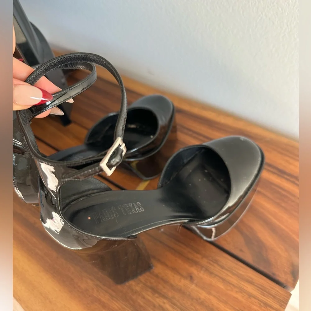 Used Paris Texas Black Delilah Heels - Picture 8 of 10